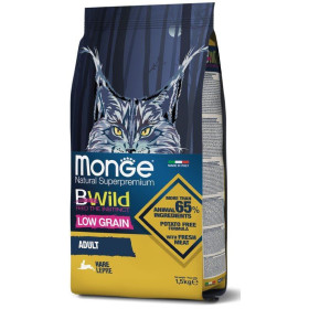 Monge BWild Cat hare корм для взрослых кошек с мясом зайца 